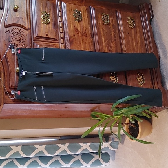 2/$30 NWT Women's Dark Green Another Story Straight Leg Trousers - Picture 3 of 8